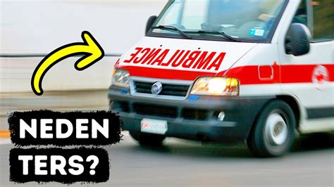 ambulanslarda ambulans yazısı neden ters yazılır